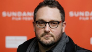 Director Colin Trevorrow poses at the premiere of 