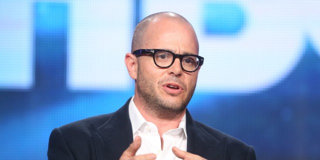 PASADENA, CA - JANUARY 09: Executive Producer/Writer Damon Lindelof speaks onstage during the 'The Leftovers' panel discussion at the HBO portion of the 2014 Winter Television Critics Association tour at the Langham Hotel on January 9, 2014 in Pasadena, California. (Photo by Frederick M. Brown/Getty Images)
